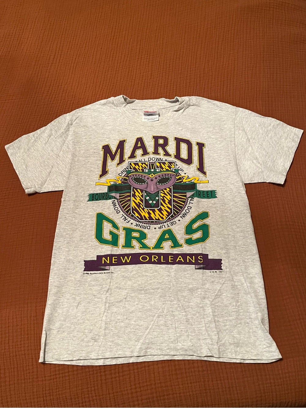 Hanes Light Gray Mardi Gras Tee